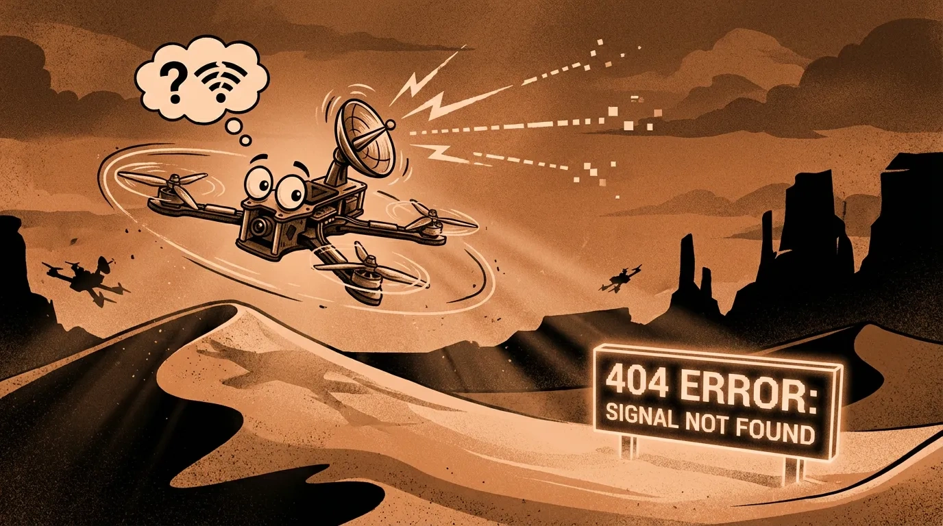 Drohne hat das Signal verloren